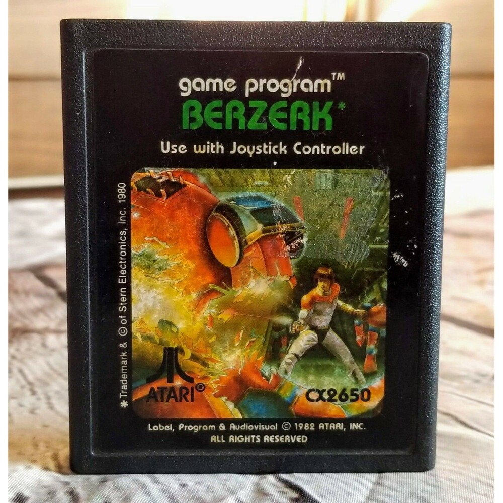 Vintage Berzerk Atari 2600 Retro Gaming
